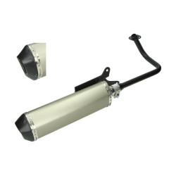 uitlaat jamarcol ovaal (made in EU) (model Akrapovic) alu/zwart agm VX50, BTC Riva, china lx/napoli, gts toscana, La Souris Sour
