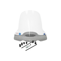 windshield Regia with mounting set (made in EU) 60cm clear ecooter E1