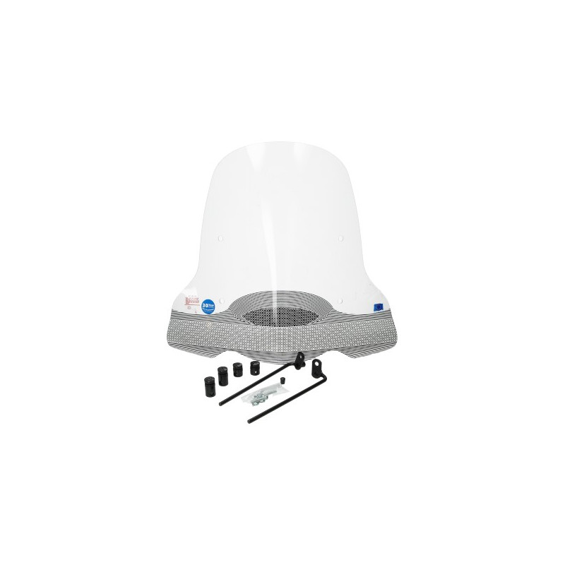 windscherm Regia met bevestigingsset (made in EU) 60cm helder ecooter E1