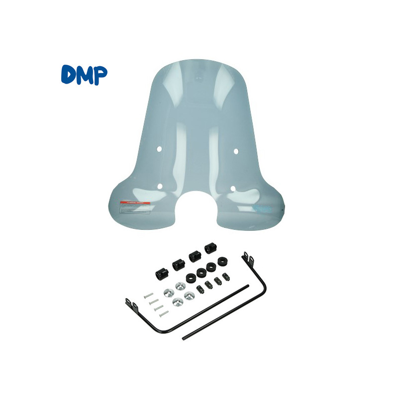 windshield DMP with mounting set high smoke Cello/Allo, china retro/torino