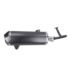 uitlaat jamarcol euro-4/5 (made in EU) model Akropovic dubbele schokbreker zwart agm VX50, BTC Felice, china lx/napoli, gts tosc
