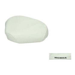 saddle cover Xtreme + foam honda white/carbon camino