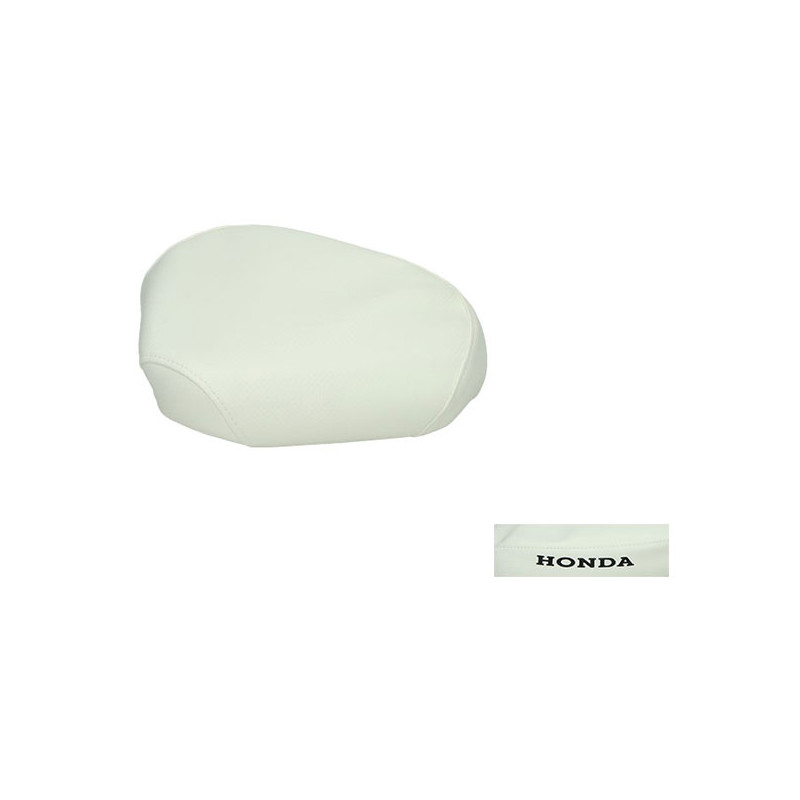 saddle cover Xtreme + foam honda white/carbon camino