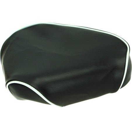 saddle cover Xtreme Honda white stripe black camino
