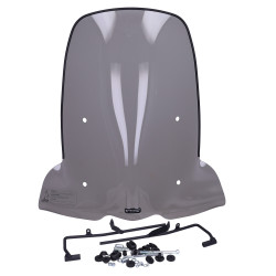 windshield Peugeot original with mounting set high 70cm smoke kisbee pg530-kis-sml