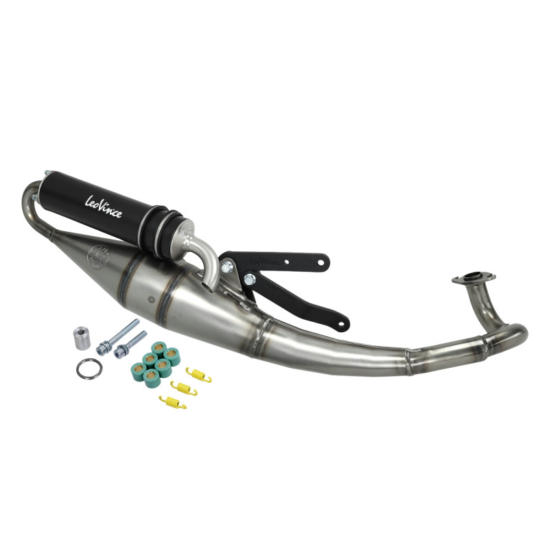 uitlaat Leovince 2t hand made TT zwart jet force, kisbee 2t, ludix, speedfight 3, speedfight 4 4059b