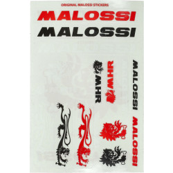 stickerset malossi zwart/rood 12-delig 3318303