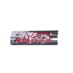 embleem malossi uitlaat universeel 35x119mm chroom/alu 3314869b