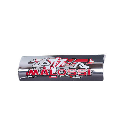 embleem malossi uitlaat universeel 35x119mm chroom/alu 3314869b