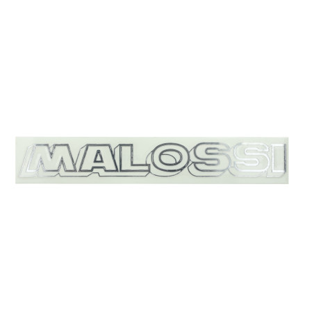 sticker Malossi word [malossi] 22cm chrome 3311439x