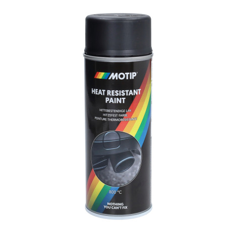 spray paint Motip heat resistant 400mL sprayer black 04031