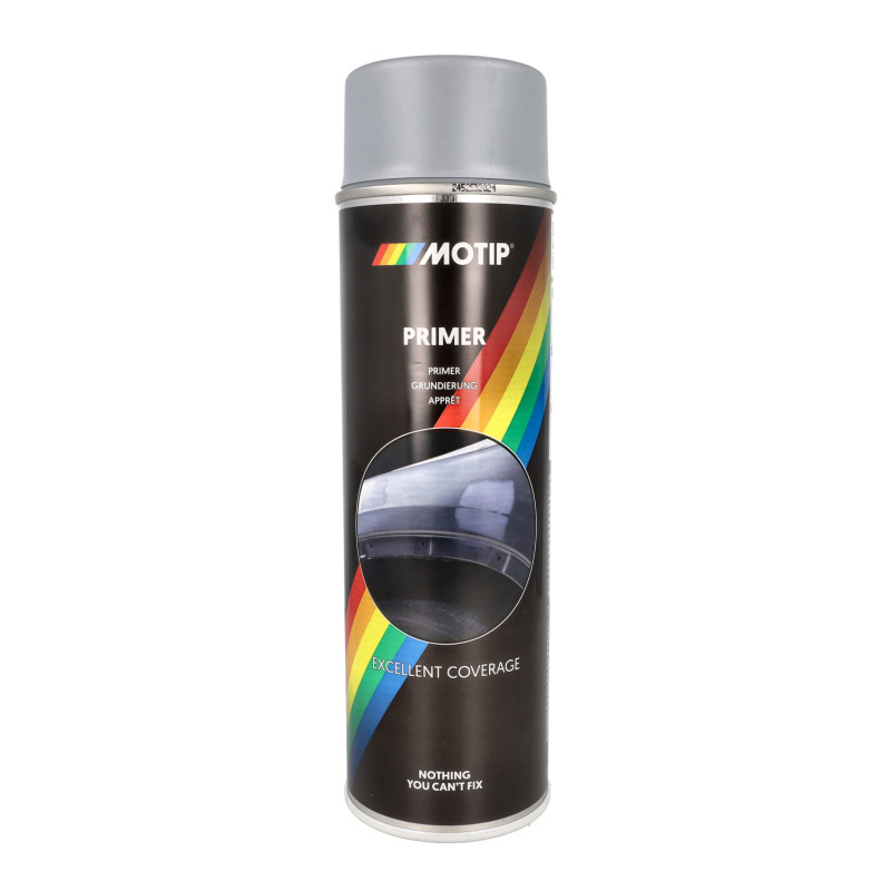 spray paint Motip primer 500mL sprayer grey 04054