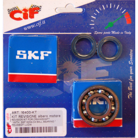 bearing and seal set CIF crankshaft 2st citystar, django, jet force, kisbee 2t, ludix, streetzone 2t