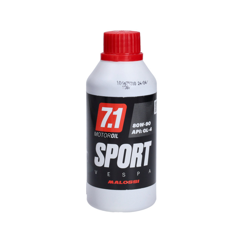 transmission oil Malossi oil 80W90 7.1 vespa 250mL bottle pk50 gear 7614336b