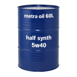 motorolie 5W40 synthetisch Metra oil alleen levering NL 60L vat