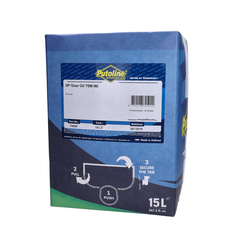 transmissie-olie putoline 75W90 bag-in-box 15L 74594