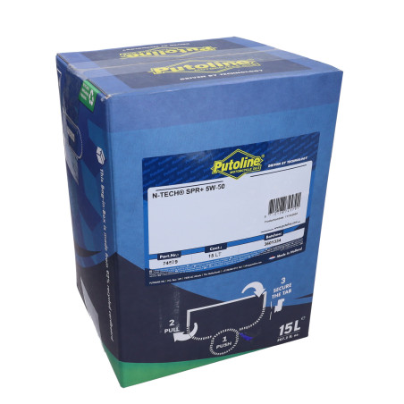 motorolie putoline 5W50 bag-in-box N-TECH SPR+ 15L 74579