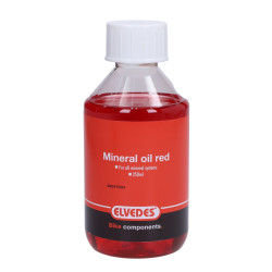 remvloeistof elvedes mineraal 250mL fles rood fatbike, fiets