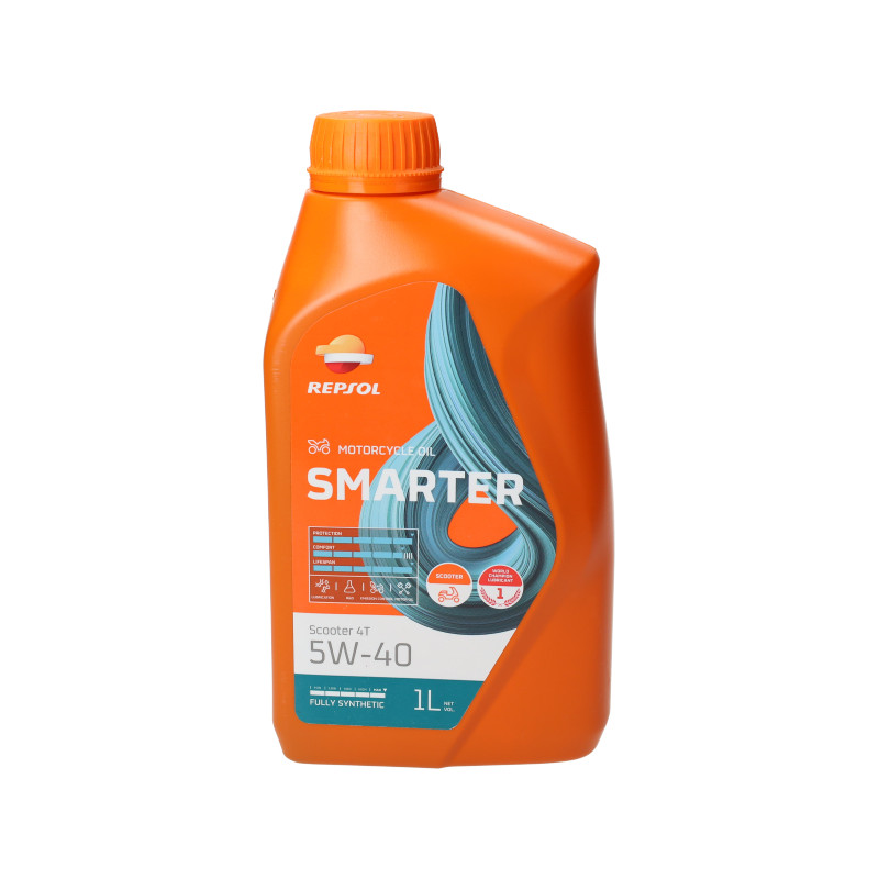 motorolie repsol 5W40 vol synth. scooter (Piaggio) 1L fles op op
