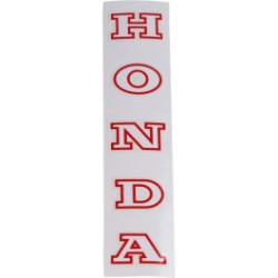 sticker front fork white/red honda