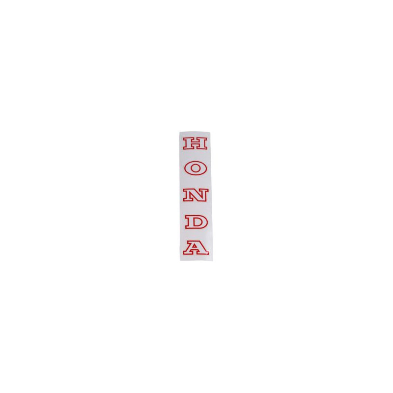 sticker front fork white/red honda