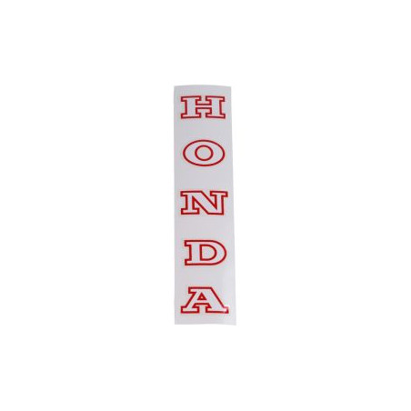 sticker voorvork wit/rood honda