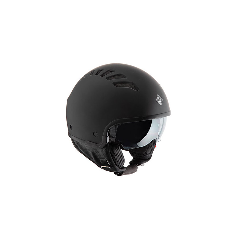 helm tucano jet el fresh (air) met zonnevizier M 57/58 zwart mat op op