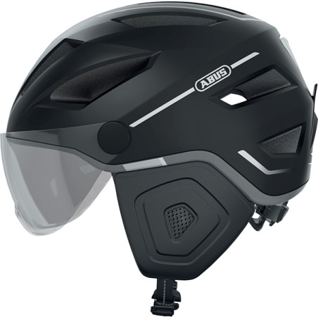 helmet Abus pedelec/moped 2.0 with visor led NTA-8776 approval L-XL 56/62 velvet black
