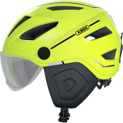 helmet Abus pedelec/moped 2.0 with visor led NTA-8776 approval L-XL 56/62 signal yellow