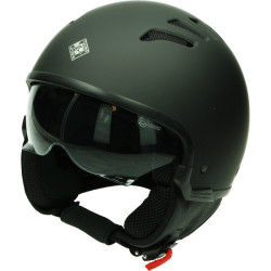 helm tucano jet el fresh (air) met zonnevizier XS 54/55 zwart mat op op
