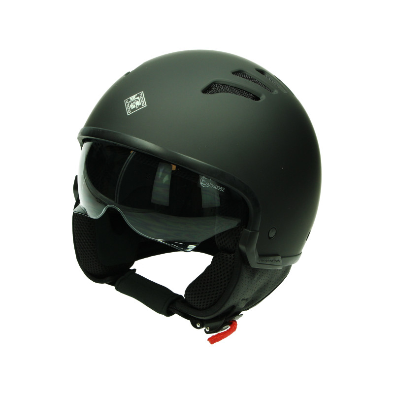 helm tucano jet el fresh (air) met zonnevizier XS 54/55 zwart mat op op