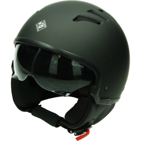 helm tucano jet el fresh (air) met zonnevizier XS 54/55 zwart mat op op
