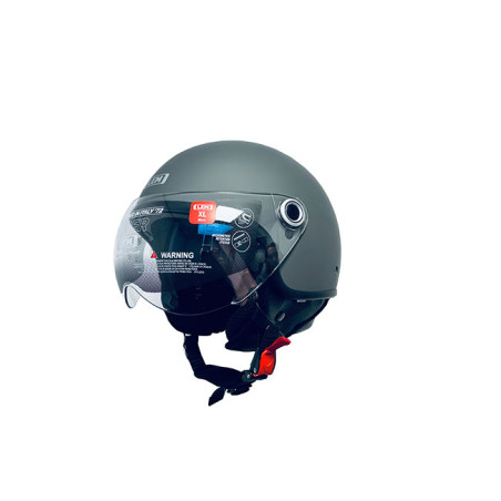 helmet LEM demi-jet coolmax roger XS 53/54 matt titanium op op