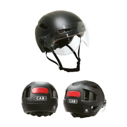 helm CAB pedelec/snorfiets + vizier NTA-8776 keur safety fatbike, fiets, snorfiets S/M 52/57 zwart mat