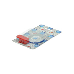 sticker universeel cif wielbies reflecterend + montage-adapter 5mm blauw