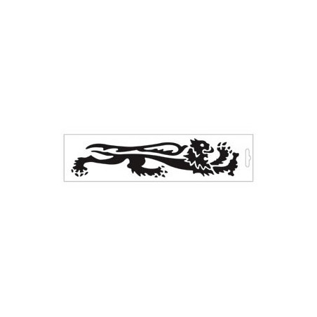 universal sticker Malossi lion right 14cm black 339765 op op