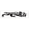 universal sticker Malossi lion right 14cm black 339765 op op