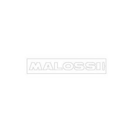 sticker universeel malossi woord [malossi] 14cm wit 339778 op op