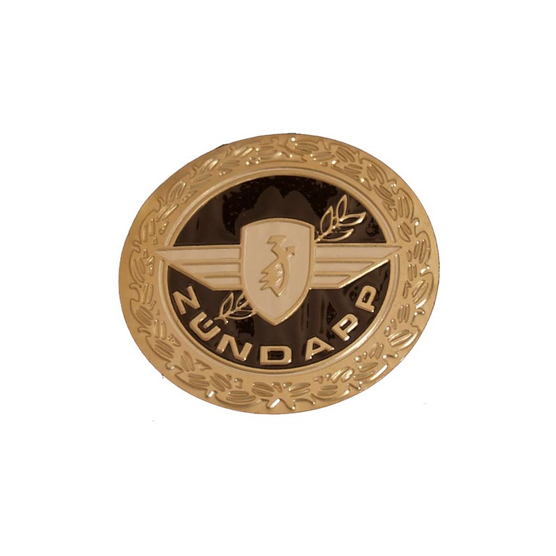 embleem benzinetank rond diameter 65mm zwart/goud zundapp z440-20.100f