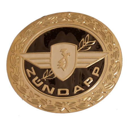 embleem benzinetank rond diameter 65mm zwart/goud zundapp z440-20.100f