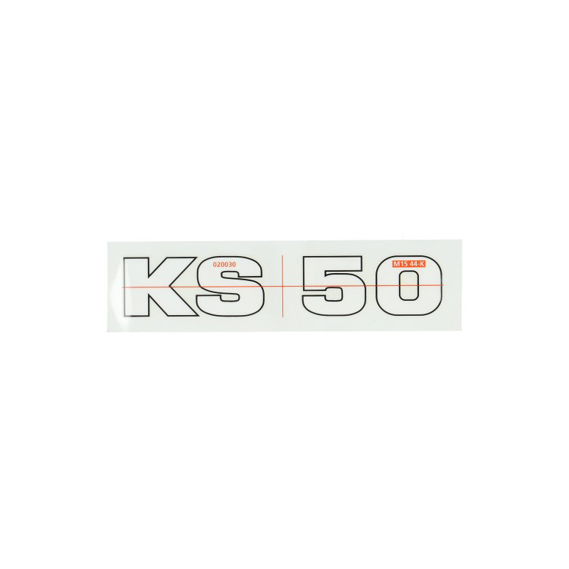 sticker Zundapp wit/zwart Zundapp KS50