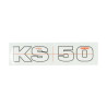 sticker Zundapp wit/zwart Zundapp KS50