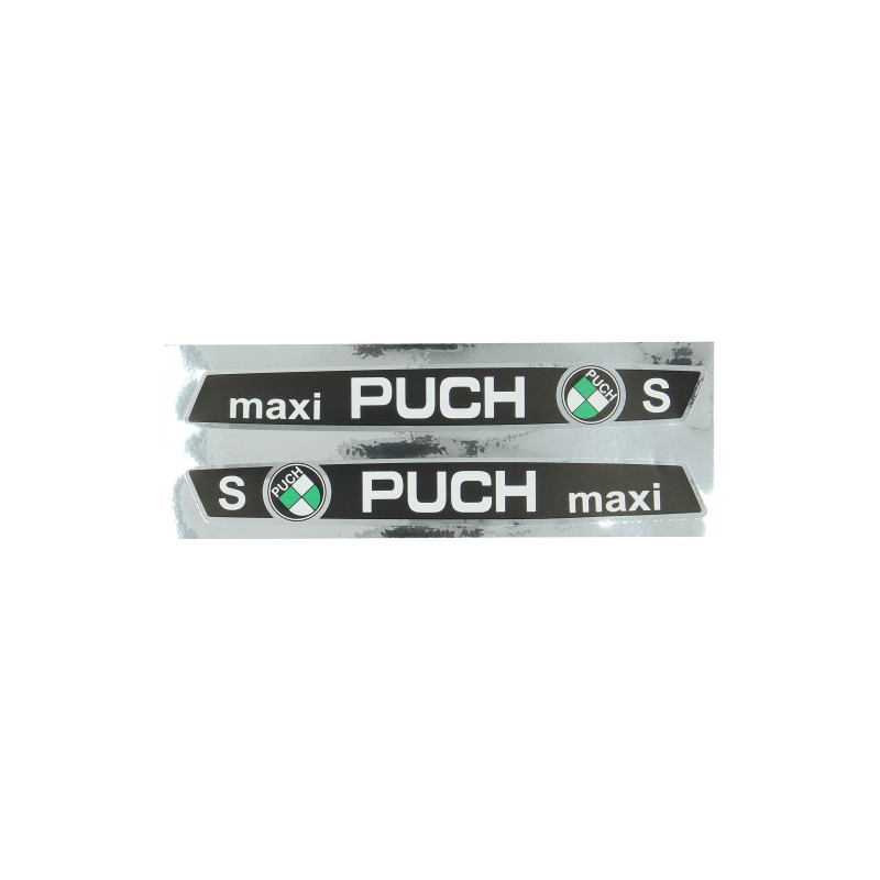 stickerset frame maxi S zwart/chroom puch maxi