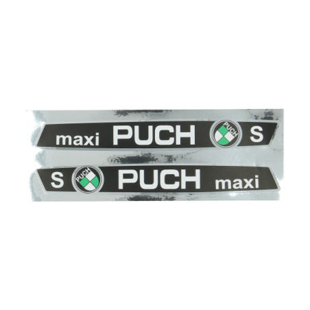stickerset frame maxi S zwart/chroom puch maxi