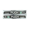 stickerset frame maxi S zwart/chroom puch maxi