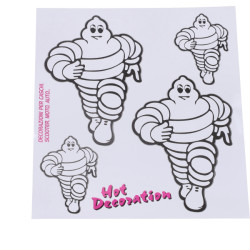 sticker set Michelin white