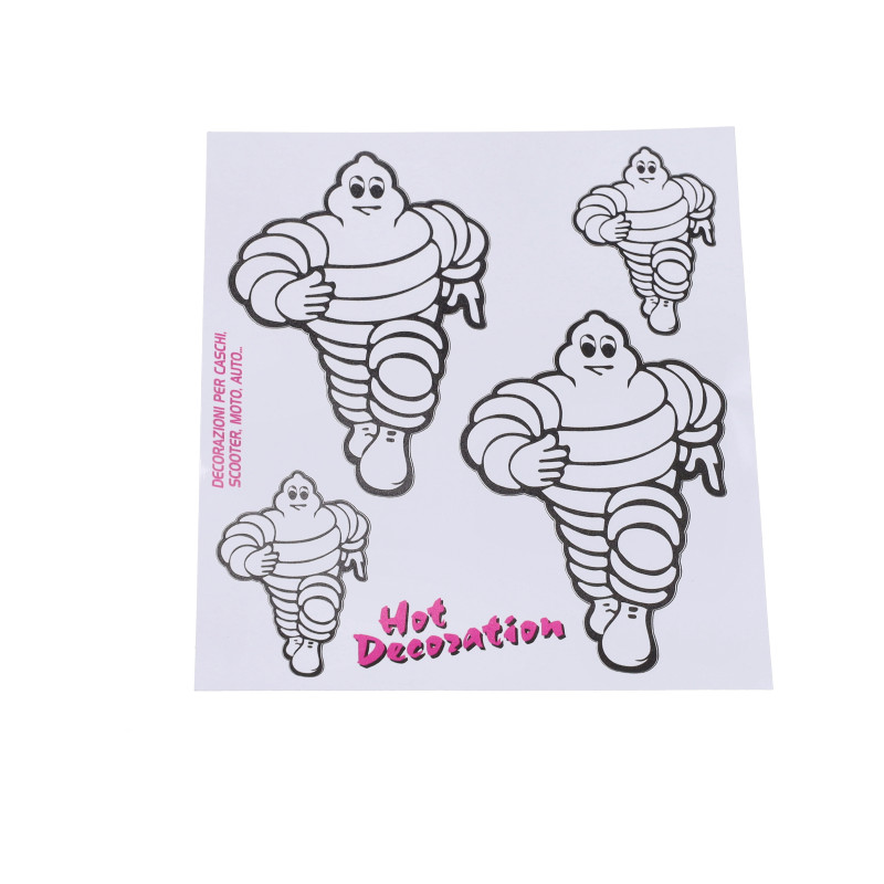 stickerset michelin wit
