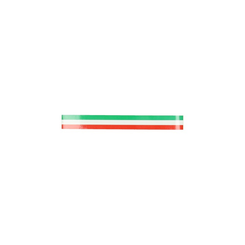 sticker universeel vlag italie streep 3x23cm horizontaal