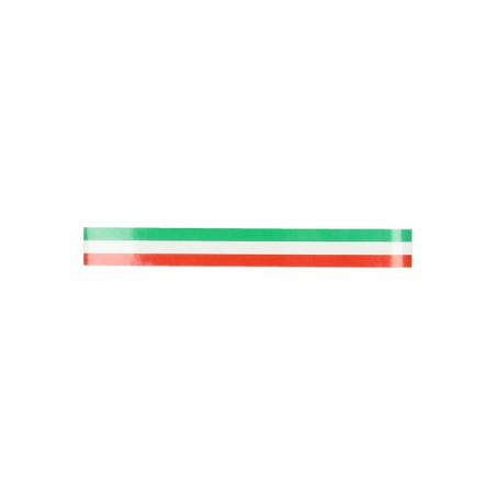 sticker universeel vlag italie streep 3x23cm horizontaal