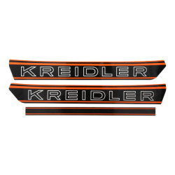 sticker set fuel tank black/orange kreidler